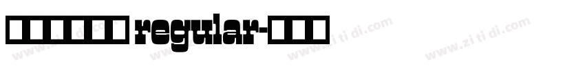 经典综艺体简 regular字体转换